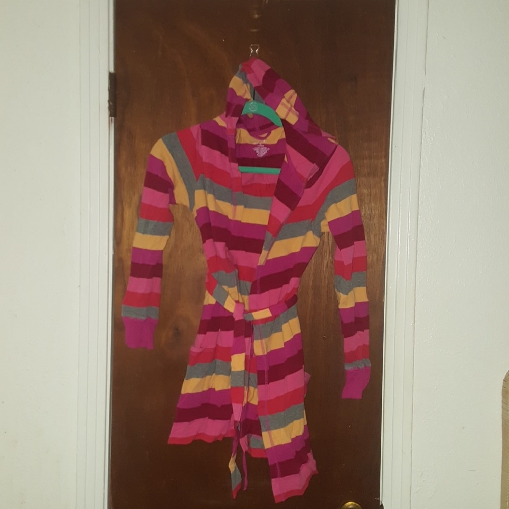 Knit Hooded Bathrobe